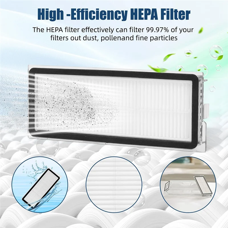 ABKY-Robot Vacuum Cleaner Replacement Accessories For Roborock Q Revo Maxv/Q Revo S Dust Bag Main Side Brush Hepa Filter Mop Clo