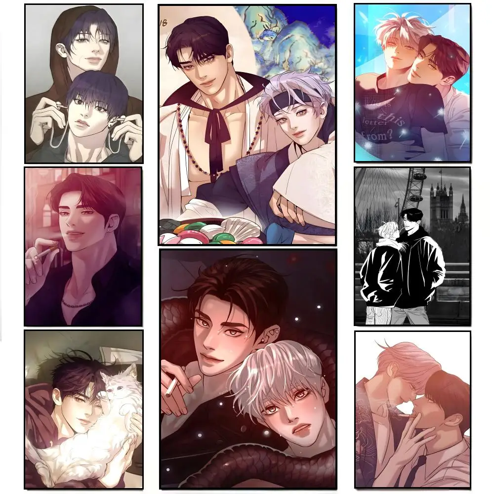 BL Drama Manhwa P-Pearl B-Boy Poster Poster HD  Waterproof Wall Sticker Bar Living Room Decor Gift