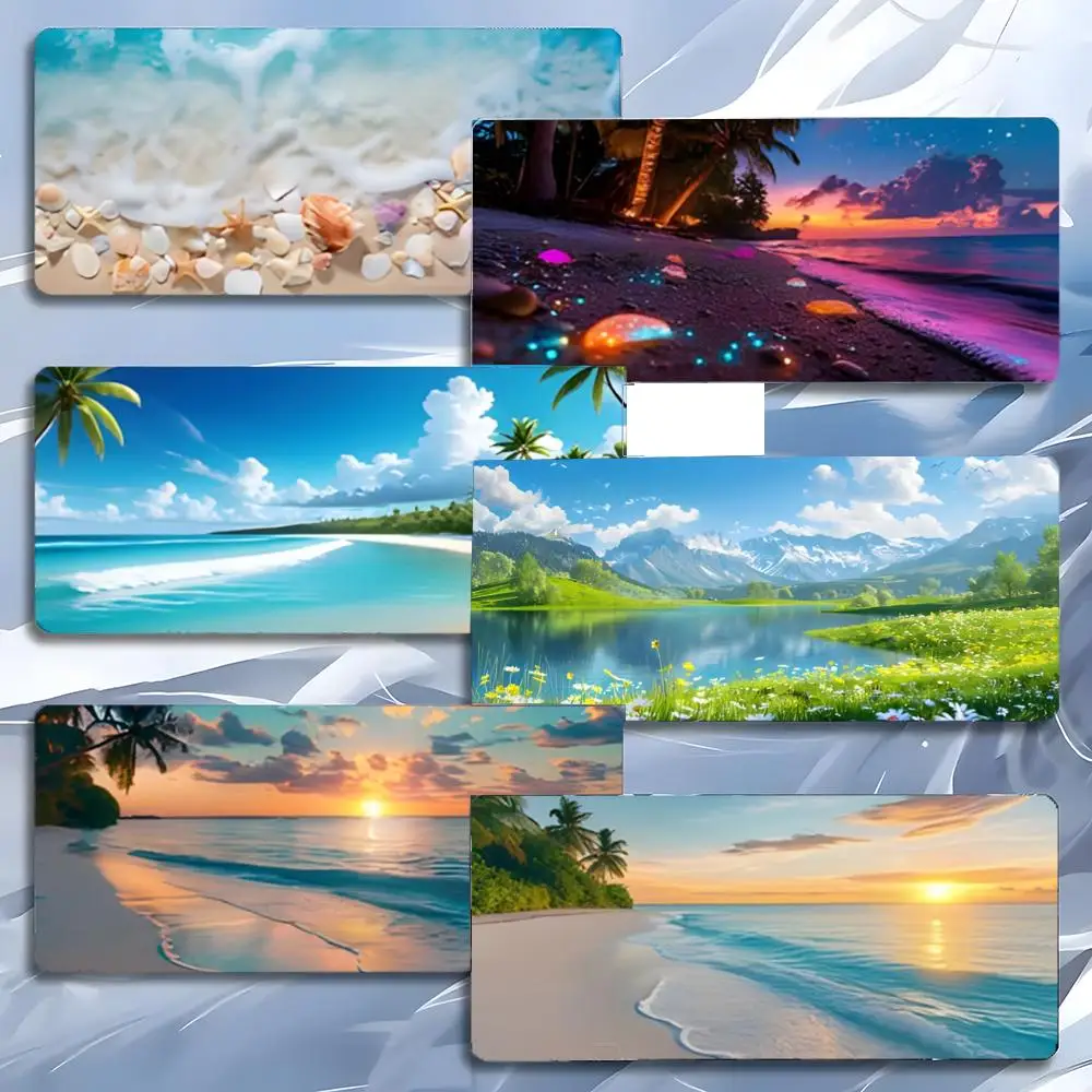 scenery beautiful L-Landscape Mouse Pad Mousepad Large Gaming LockEdge Thickened PC Table Desk Mat