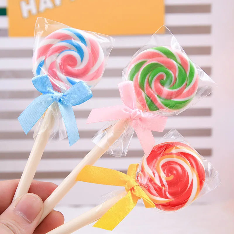 8 Buah Pena Bolpoin Lolipop Gaya Permen Kreatif Hadiah Lucu Siswa Perlengkapan Alat Tulis Pena Penandatanganan Kantor Sekolah