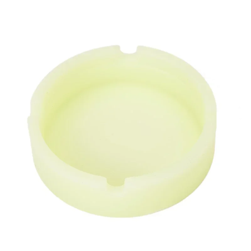 High Heat Resistant Glowing/Colourful Silicone Ashtray Light Round Ashtray Fluorescent Ashtray