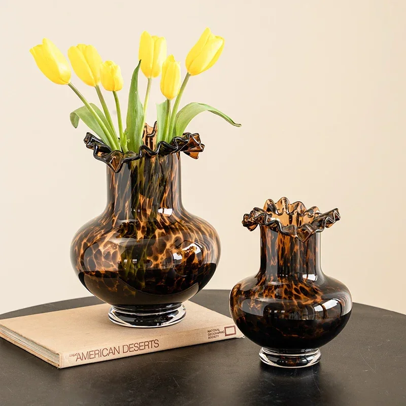 Pomegranate-like Irregular Glass Vase Creative Hydroponics Flower Vase Living Room Flower Arrangement Home TV Cabinet Ornaments