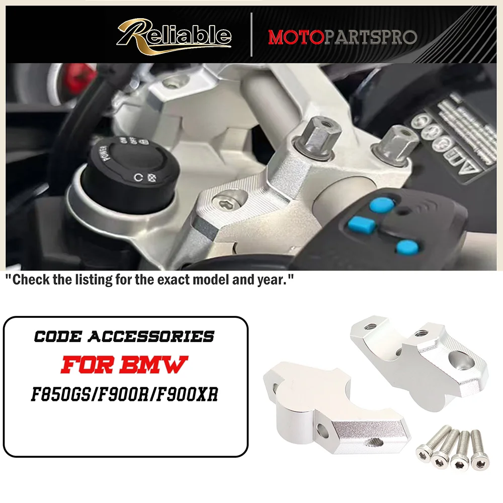 

FOR BMW F850GS F900R F900XR F850 GS ADVENTURE CNC Handlebar Riser with Offset Drag Handlebar Clip Extension Adapter Motorcycle