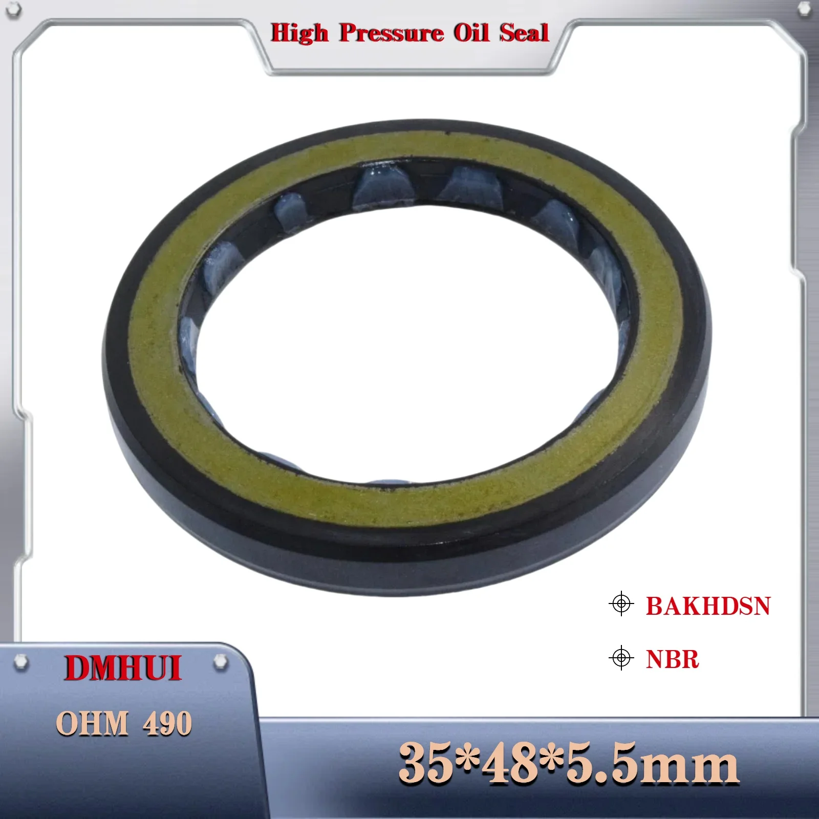

35x48x5.5/BAKHDSN/NBR For Danfoss Orbital OHM490 Hydraulic pumps Shaft oil seal,Used in Hydraulic Pump/Motor Rotary Shaft Seal