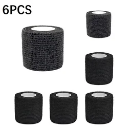 6PCS Pet Self-Adhesive Bandage Waterproof Elastic Breathable Tearable Animal Wound Care Fixation Wrap Tape for Dogs Cats Paw
