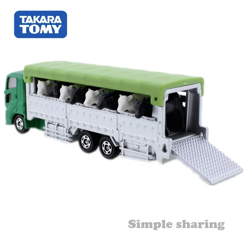 Takara Tomy Long Type Tomica No.139 trasportatore di bestiame incluso 8 Cow Scale 1/90 Car Kids Toys Motor Vehicle Diecast Metal Model