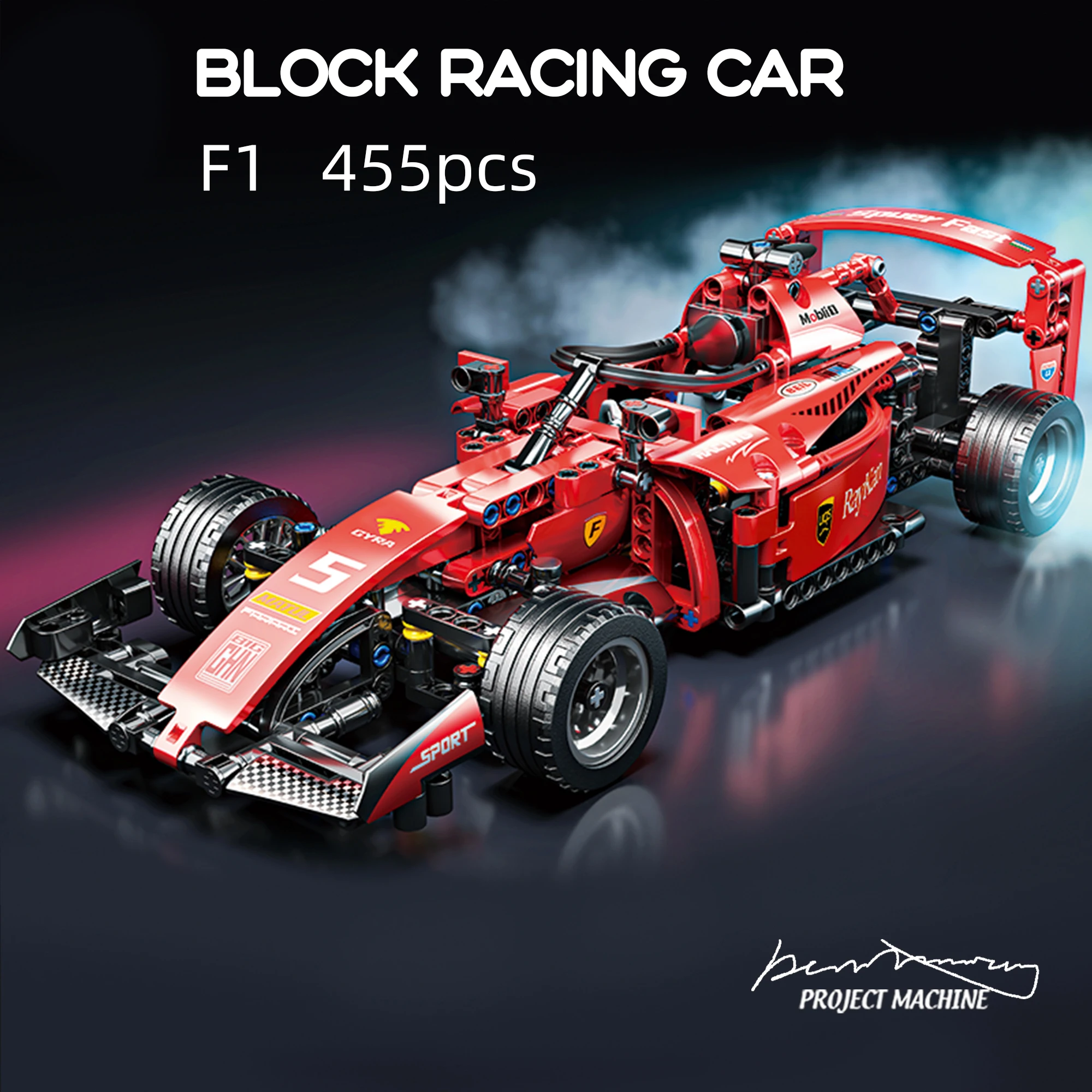 

Toylinx Red F1 Rc Race Car Building Sets Patchwork 455 Pcs Car Building Blocks Cool Collectible Model Car Kits Building Toy Gift