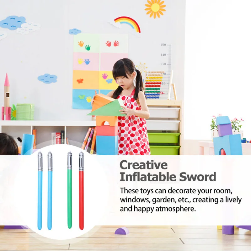 10 pezzi di colore casuale spade gonfiabili jumbo giocattoli non luminosi strumenti per bambini festa regalo per bambini spade da concerto per bambini giocattoli