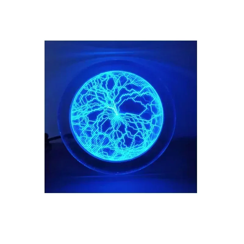 Flash Disk 6-inch Blue Tricolor Lightning Disk Red Green Pink Magic Disk Touch Current Lamp Plas-ma Plate