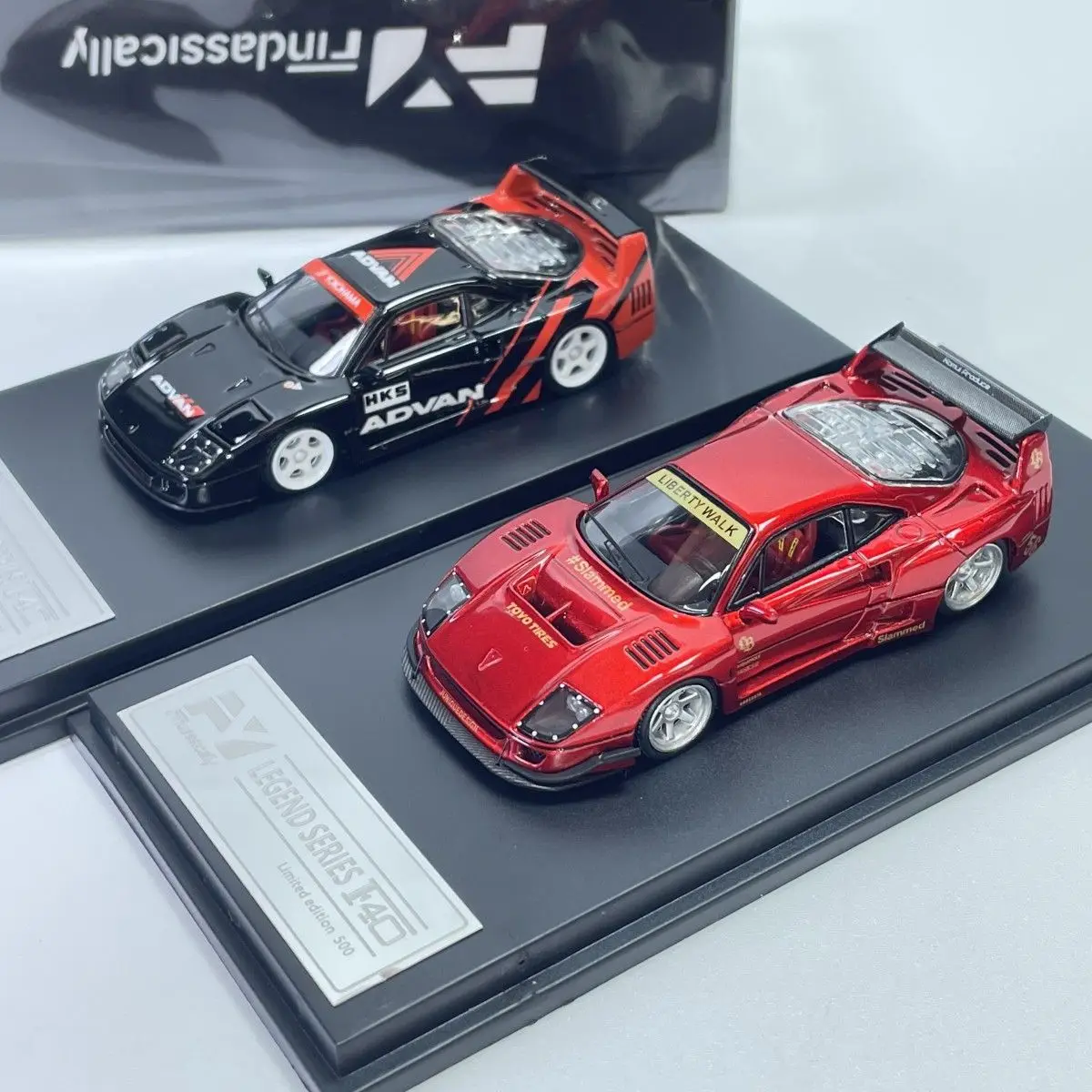 FY Diecast 1:64 Scale F40 Car Model Alloy Ferrari Play Vehicles Collectible Model Cars Toys for Boys Gift view 2
