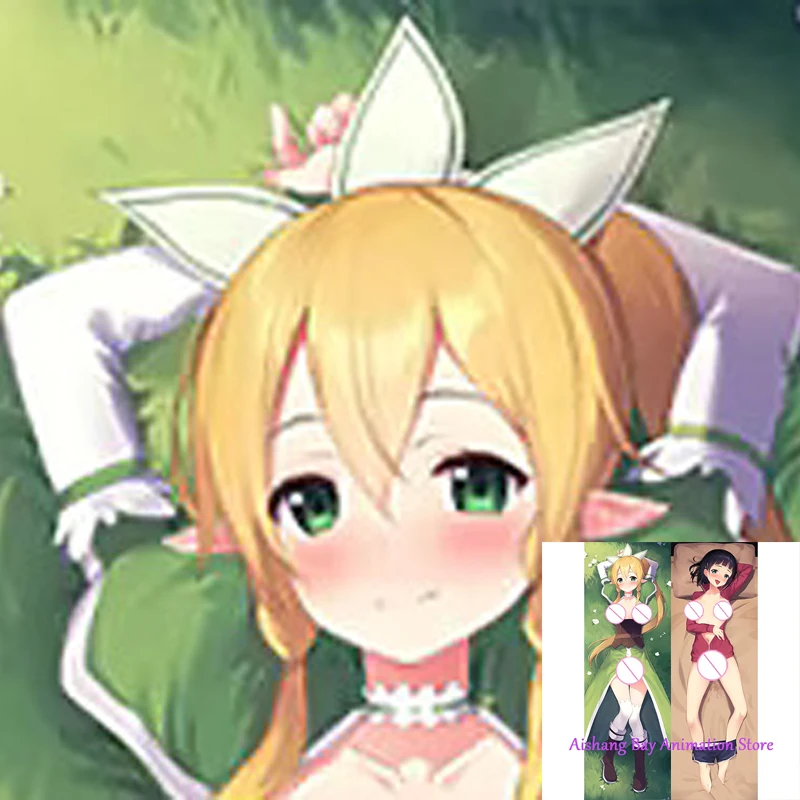 

Dakimakura Anime Pillow Cover LEAFA Double Sided Print Life-size Body Decoration Seductive Giant Breasts