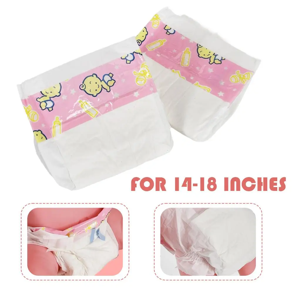 Realistic Washable Doll Diapers, Baby Doll Potty Training & Role Play Toys, Reusable Cloth Diaper Accessories For Doll E0S6
