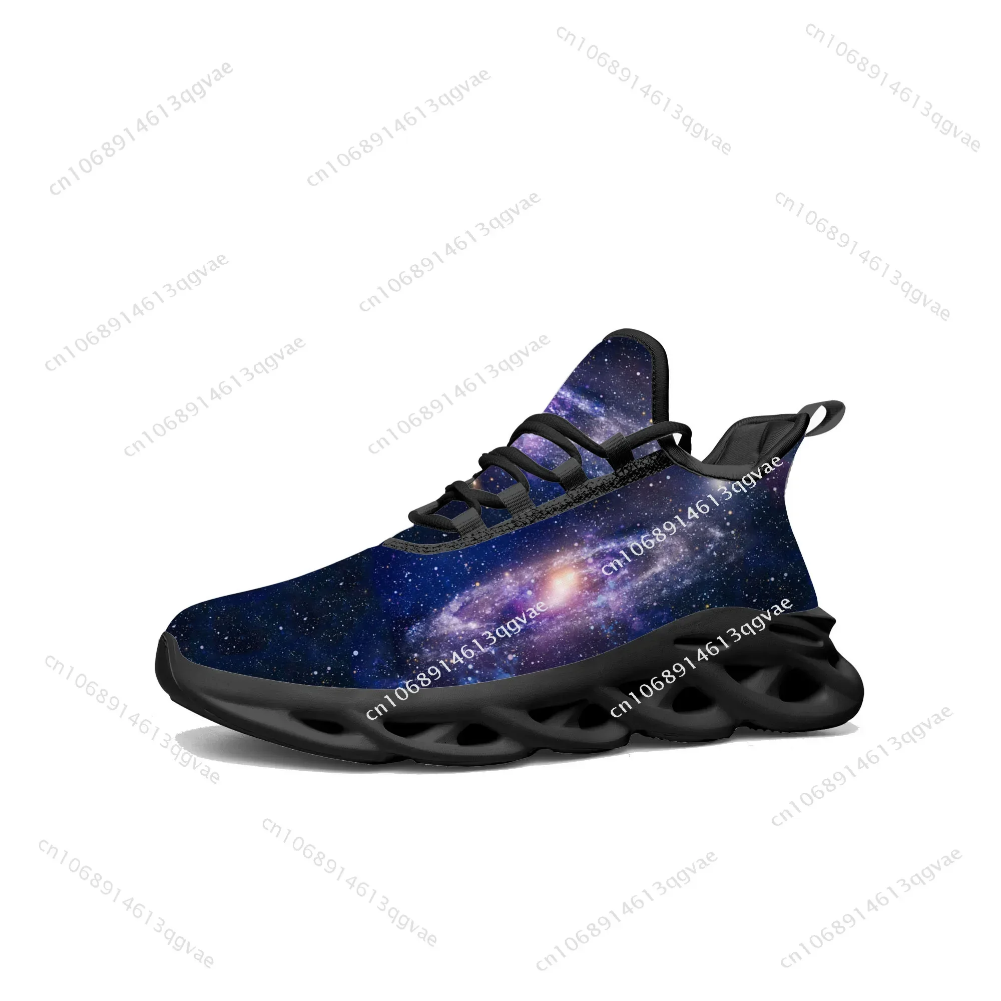 Galaxy Celestial Flats Sneakers Mens Womens Sports Running High Quality Sneaker Lace Up Mesh Footwear Tailor-made Shoe Black