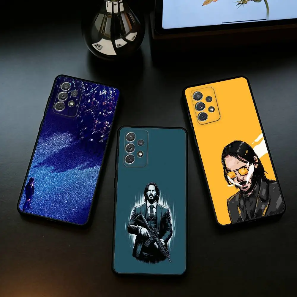 Film J-John W-Wick B-Bab Soft Silicone Black Cover Phone Case For Samsung Galaxy A73,A72,A71,A70,A53,A52,A51