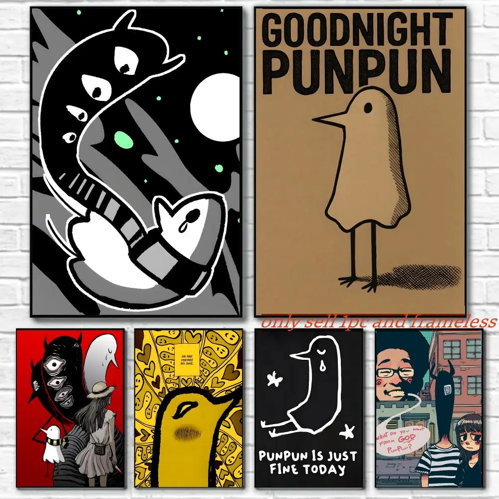 Comic Cartoon G-Goodnight Punpun Poster Room Wall Art Decor Waterproof Poster For Home Bar Bedroom Decoration Gift