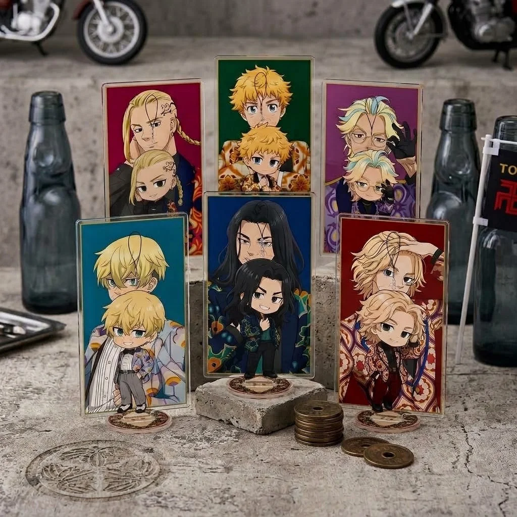 Anime Tokyo Revengers Acrylic Stand Keychain 15CM Manjiro Sano Chifuyu Matsuno Backpack Charm Desktop Ornament Fan Collectibles