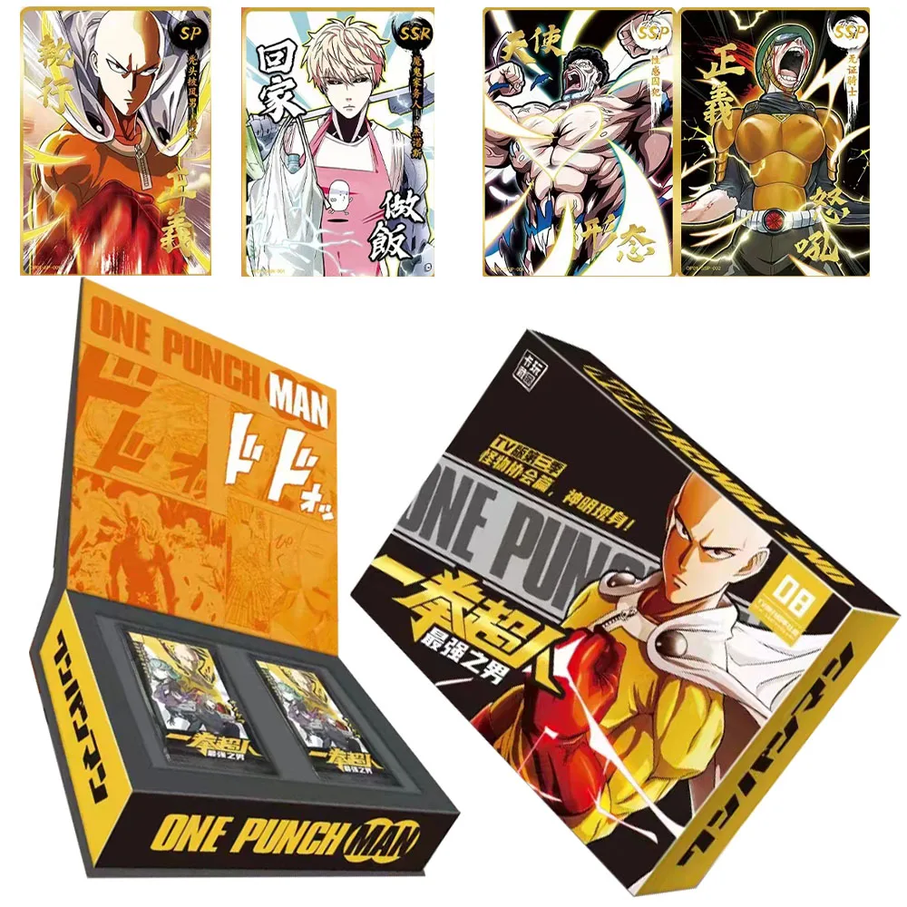 

2024New Wholesale Original Japan Anime One Punch Man Card Figure Saitama Genos Card Barrage Flash Collection Battle Gift card