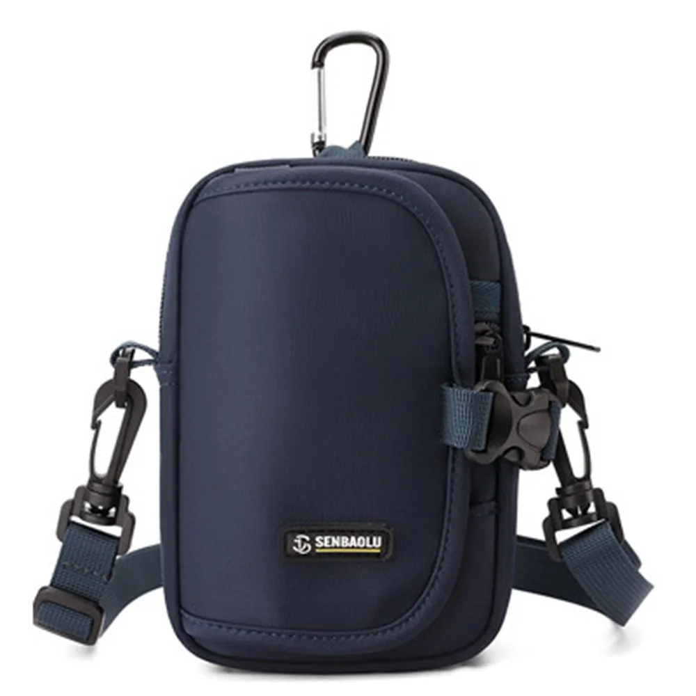 

Модная повседневная мужская сумка через плечо с несколькими карманами, большая вместительная маленькая сумка на плечо, многофункциональный квадратный кошелек для путешествий