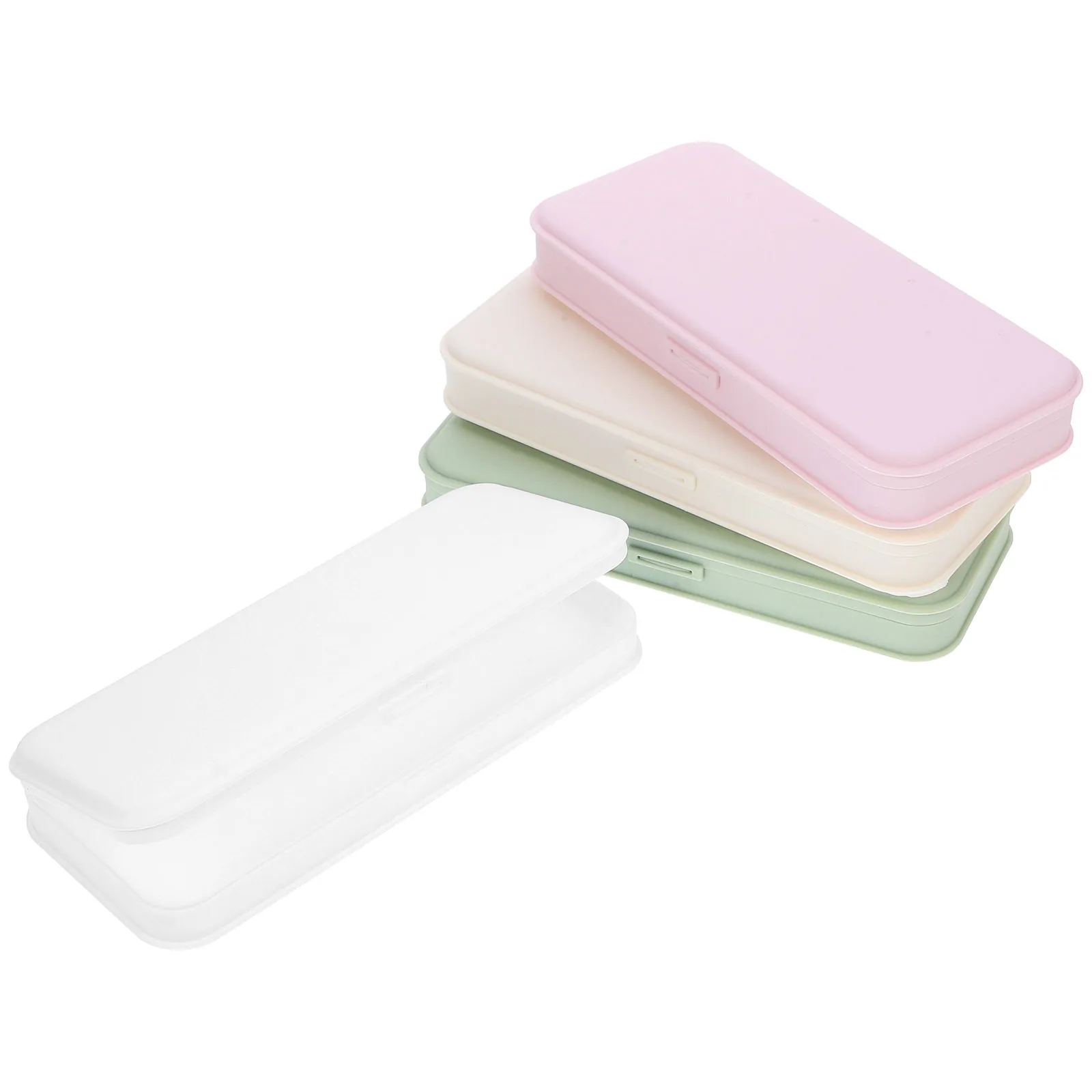 4pcs Makeup Organizer Box For Nail Tools Storage Desktop Stationery Holder Jewelry Display Case Travel Beauty Organizer