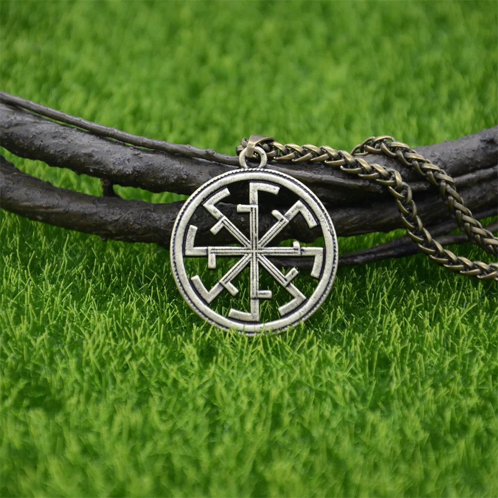 Nostalgia Slavic Kolovrat Pendant Ancient Slavic Amulet Charms Necklaces Pendants Russian Talisman Jewelry Making