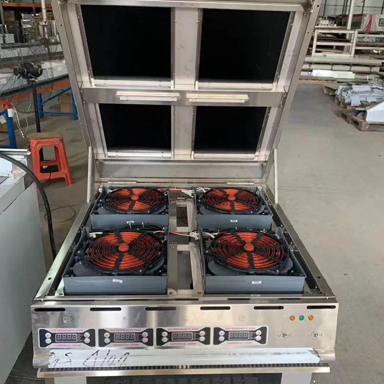 Freestanding Electric Induction Stove Cooker Stainless Steel 4 Burner Induction Cooker With Oven 3