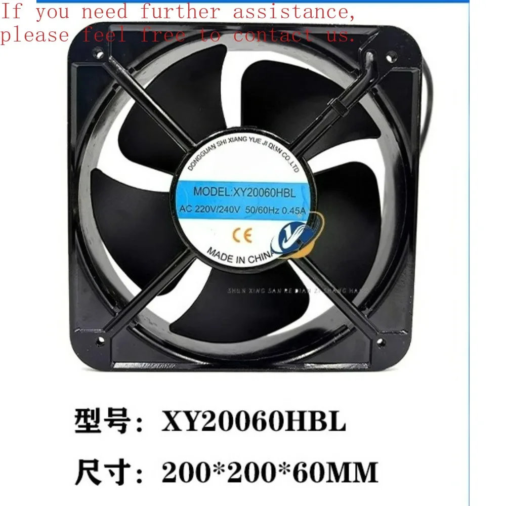 

Для Xiangyue SOMREAL 220 В XY20060HBL 0,45 А охлаждающий вентилятор, промышленный вентилятор для шкафа, гарантия 1 год