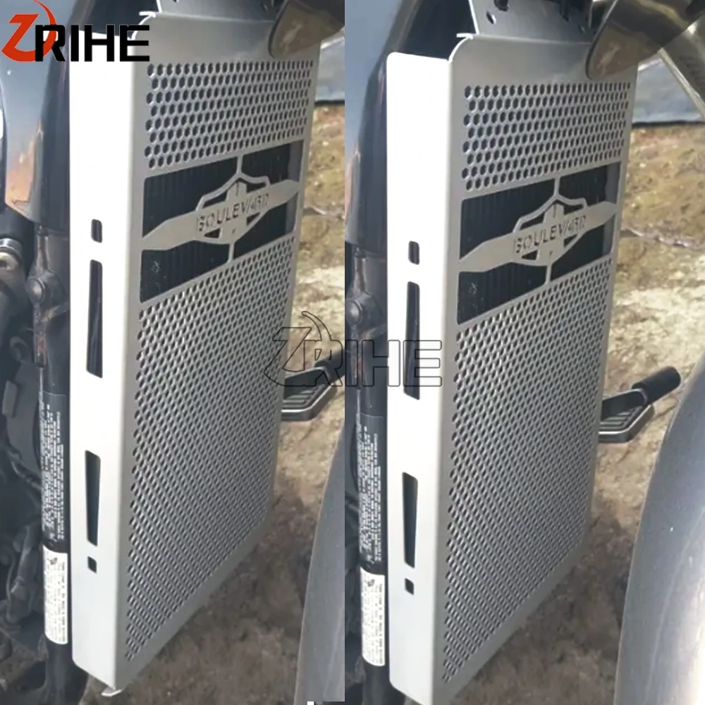 2024 23 For Suzuki VL800 / VL800 INTRUDER C800 / BOULEVARD C50 Motorcycle Aluminium Radiator Guard Cover Grille Protection 2005- view 2