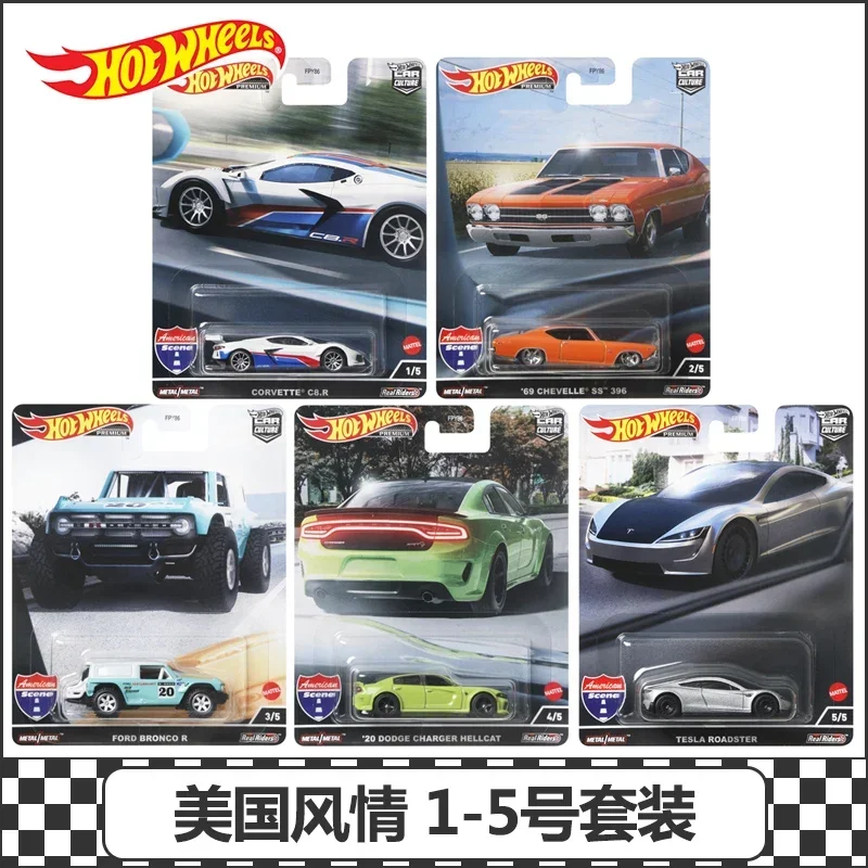 Broken Box Hot Wheels Premium Car Culture Diecast 1/64 Vehicles Mountain Drifters Deutschland Design Desert Rally Toys for Boys