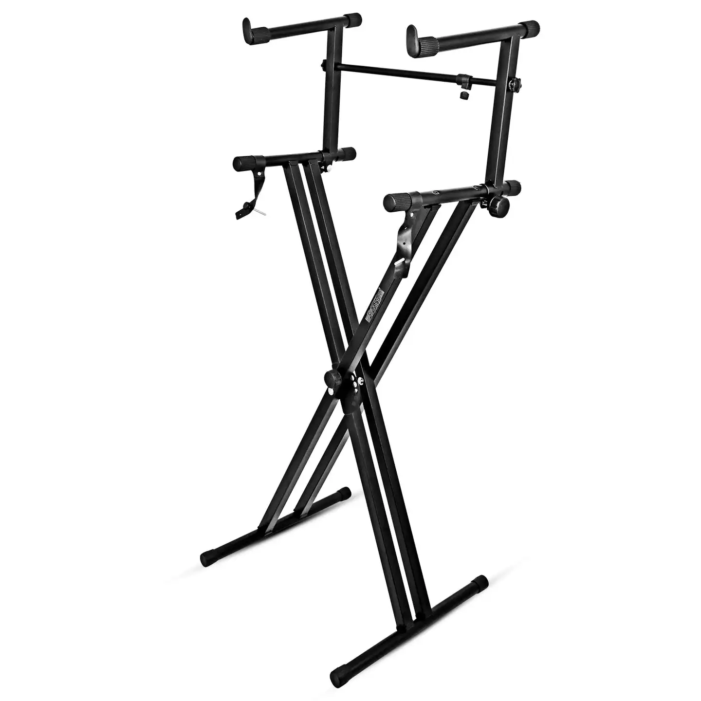5 Core 2 Tier Keyboard Stand Double X Style Adjustable Electric Piano Riser Holder KS 2X+2T BLK