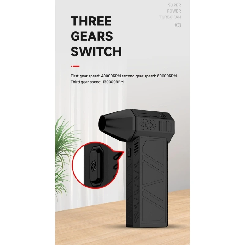 Mini Jet Fan Super Jet Blower 130000 RPMs Jet Dry Mini Blower Jet Fan Blower Mini Blower Air Duster for Cleaning