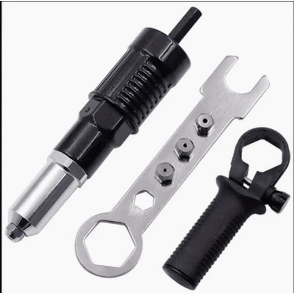 Best Selling Professional Electric Rivet Nut Gun Machine Core Pull Accessories Cordless Riveting Gun Drill Adapter Insert Nut - view 2