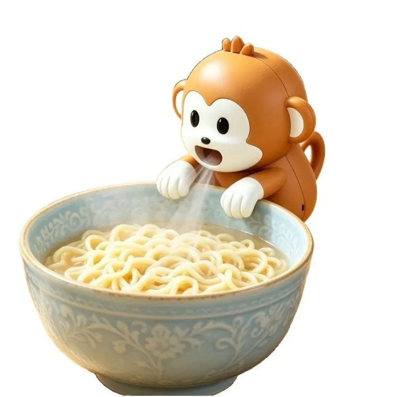 Cute Puppy Shape Hanging Cup Mini Fan, Food Soup Cooling Fan, Portable Blower for Hot Water Baby Meal, Kids Toy Fan
