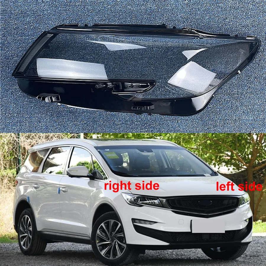 

For Geely Jiaji 2019 2020 2021 Front Headlight Cover Headlamp Shell Transparent Lampshade Plexiglass Replace Original Lens