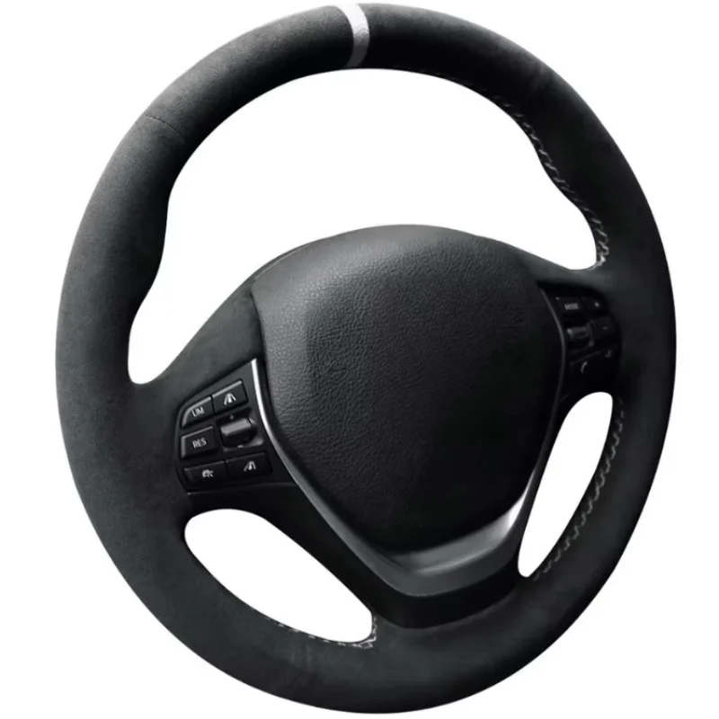 

Индивидуальный чехол для руля из мягкой замши для BMW M SPORT (модели F20, F21, F22, F23, F30, F31, F32, F33, F34, F36)