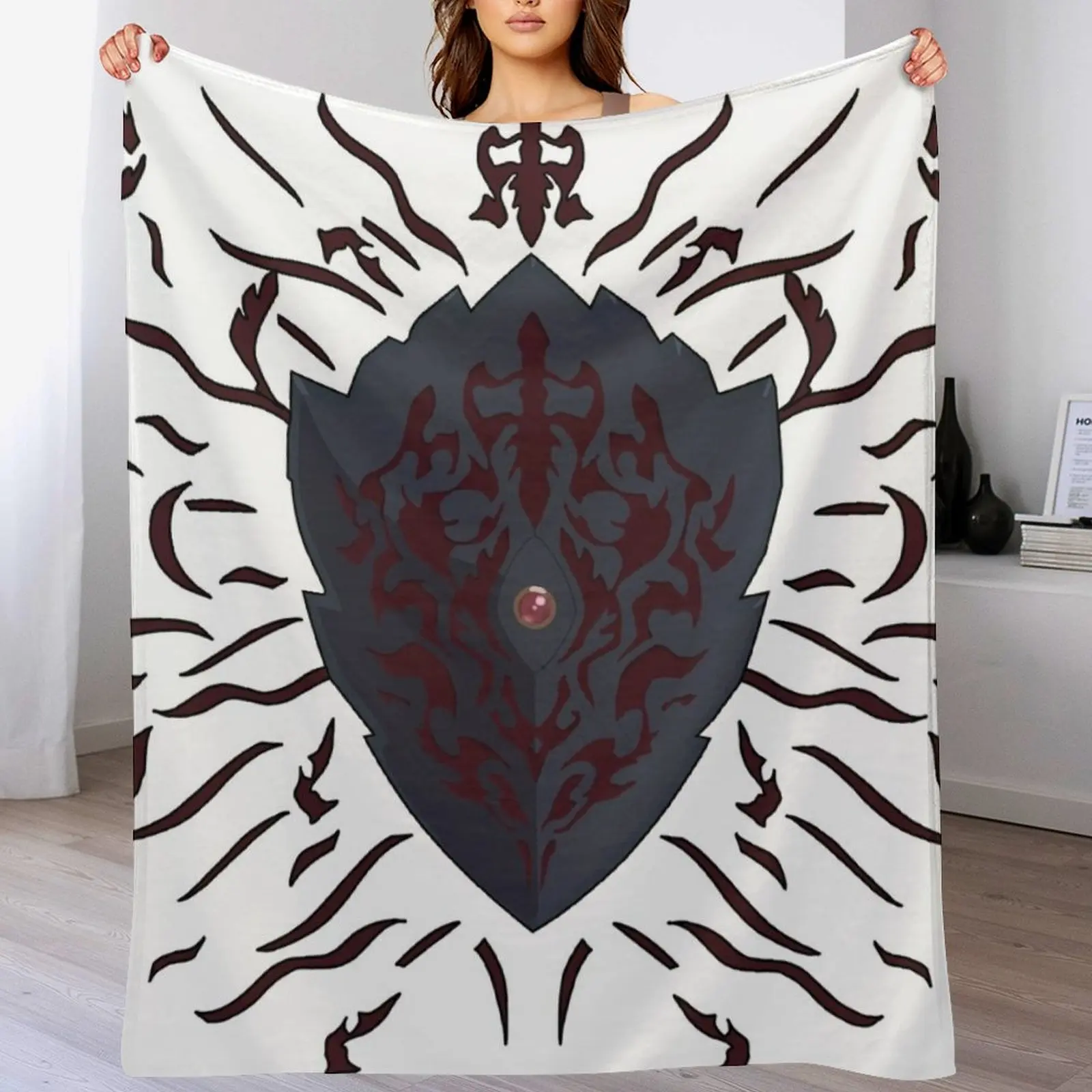 cursed shield Throw Blanket Soft Big For Decorative Sofa Plaid on the sofa christmas gifts Blankets