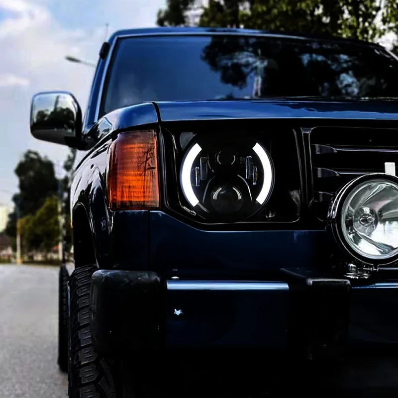 Customized Full LED Headlights For Mitsubishi Montero V43 Bi-xenon Projector Lens Front Lamps With DRL