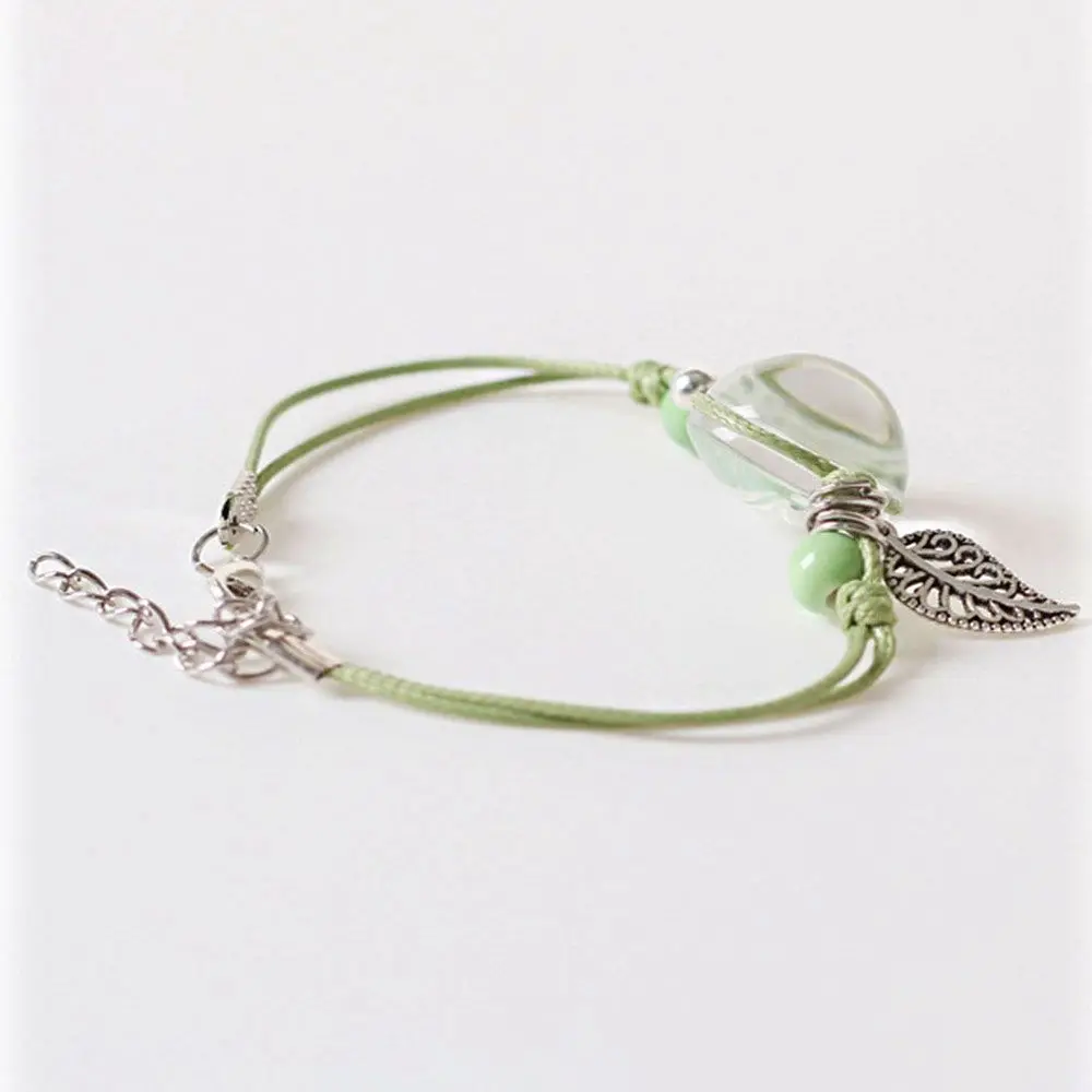 Style Bracelets Grass Ball Herbarium Ethnic Style Braided Rope Bracelets Dried Flower Bracelet Female Hand Chain Gypsophil