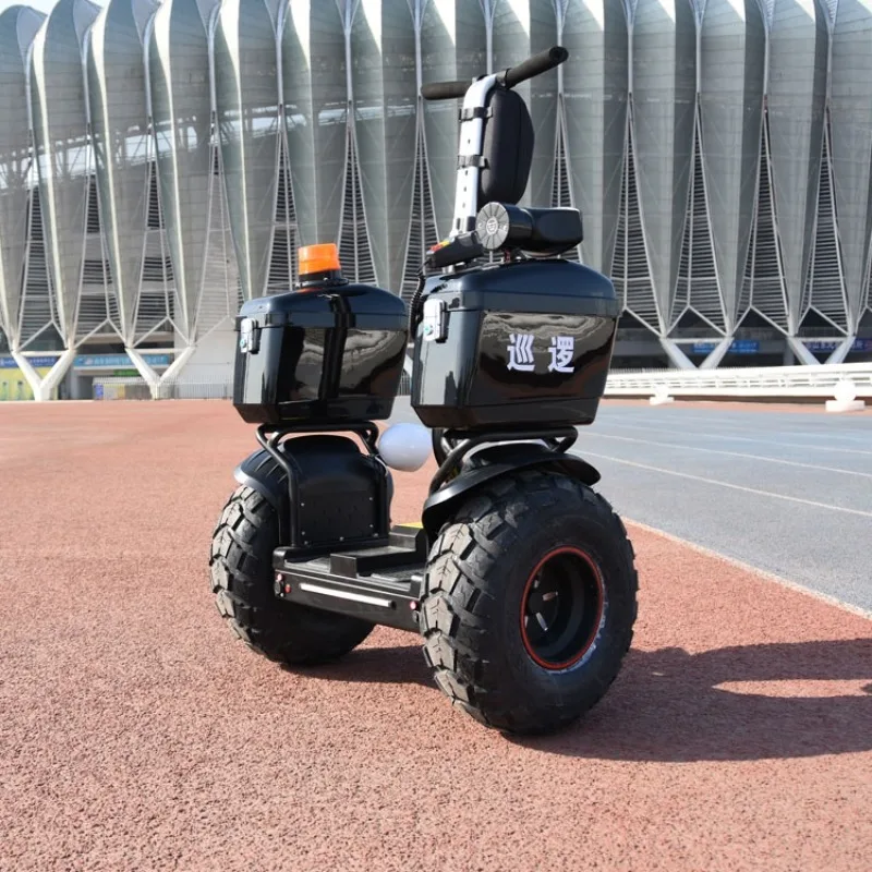 Electric balance car Off-road large wheel Adult intelligent scooter Property security Patrol car with hand support