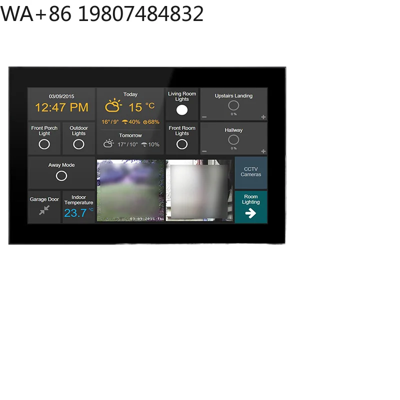 10.1 Inch Flush Mount IPS Smart Central Touch Panel RK3568 Multi-system  Home Automation Display Screen