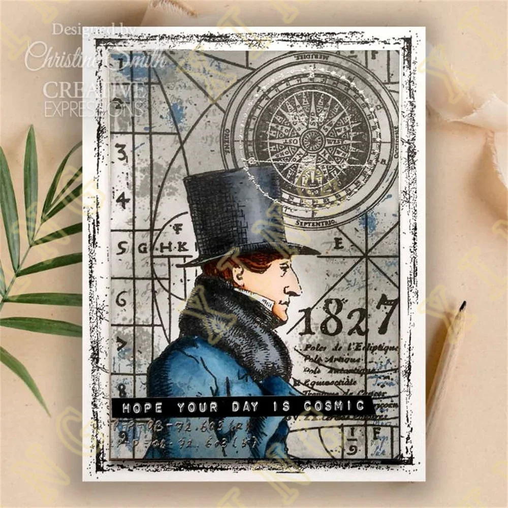 New Mr Foreteller Cling Stamp Ink Splatter Clear Stamp Silicone Stamps Diy Scrapbook Diary Decoration Embossed Paper Card Album