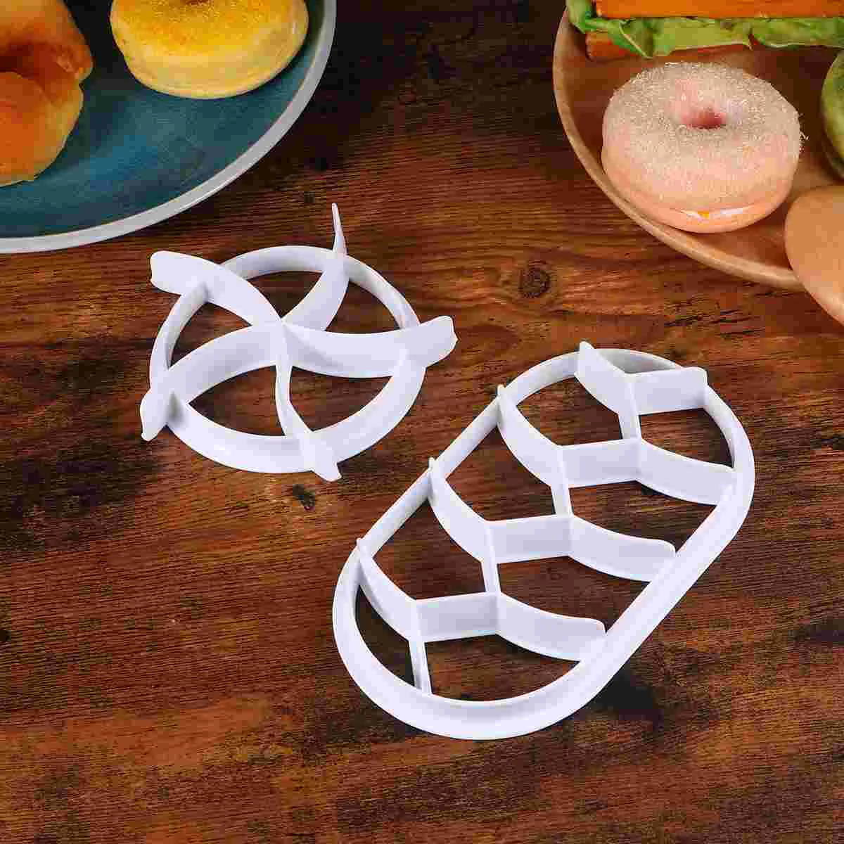 

2 Pcs Pastry Mould Baking Press Embossing Cookie Molds Bread Extrusion Cake Soap European and American