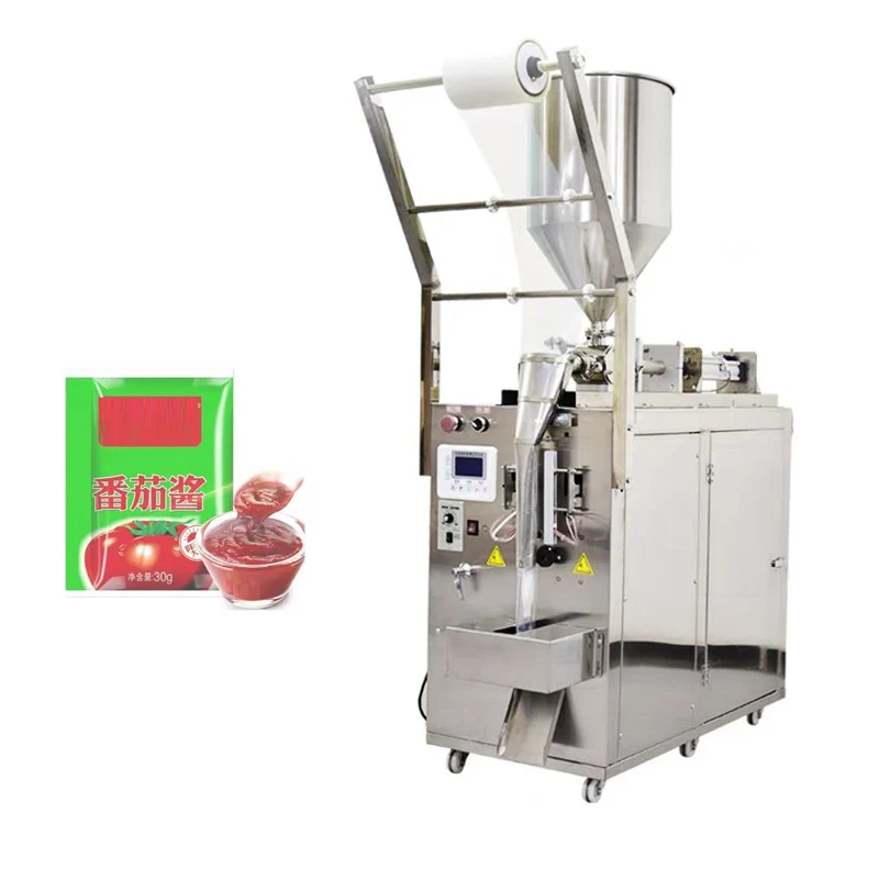 

10-300ML Automatic Liquid Slime Honey Packer Filling Machine Sachet Paste Packaging Machinery For Chili Sauce Chocolate Sauce