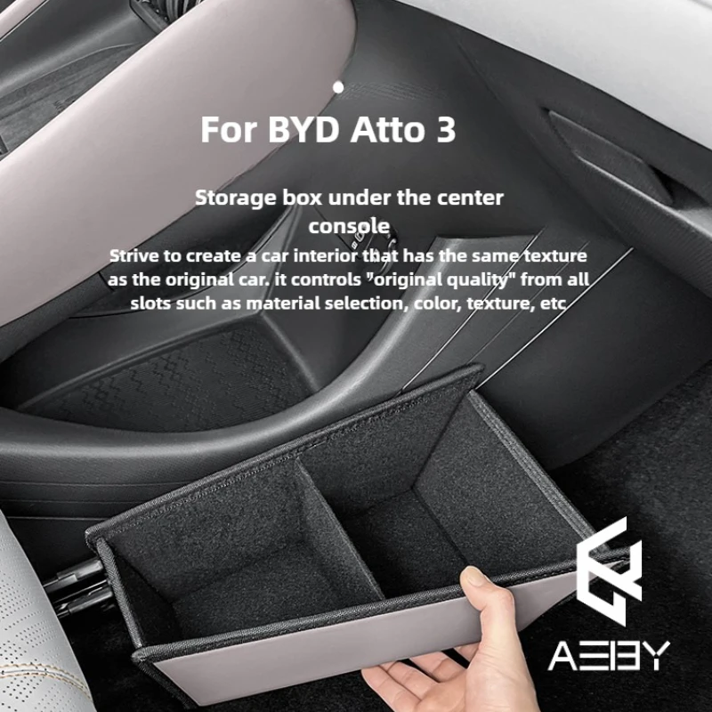 aeby-byd-atto-3-スマートドライビングエディション-2022-2025-車中央下層高さ増加トレイディバイダーオーガナイザーインテリア