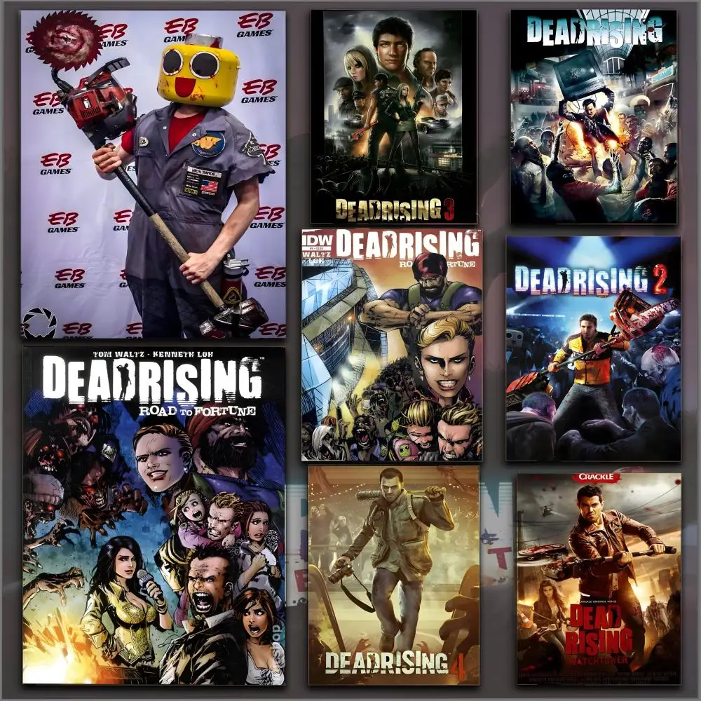 Zombie-Kampfspiel D-Dead Rising Poster HD Anime Hot Theme Singer/OST/Film-Wasserdichte selbstklebende Heimdekoration
