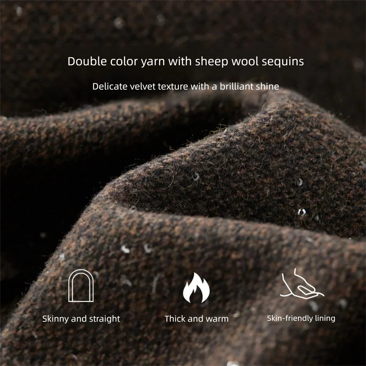 SENTUBILA ensemble 2 pièces femme 2025 hiver ceintures détachables gilet jupe Midi mélange de laine paillettes gland garniture costume femme 154ZC4888