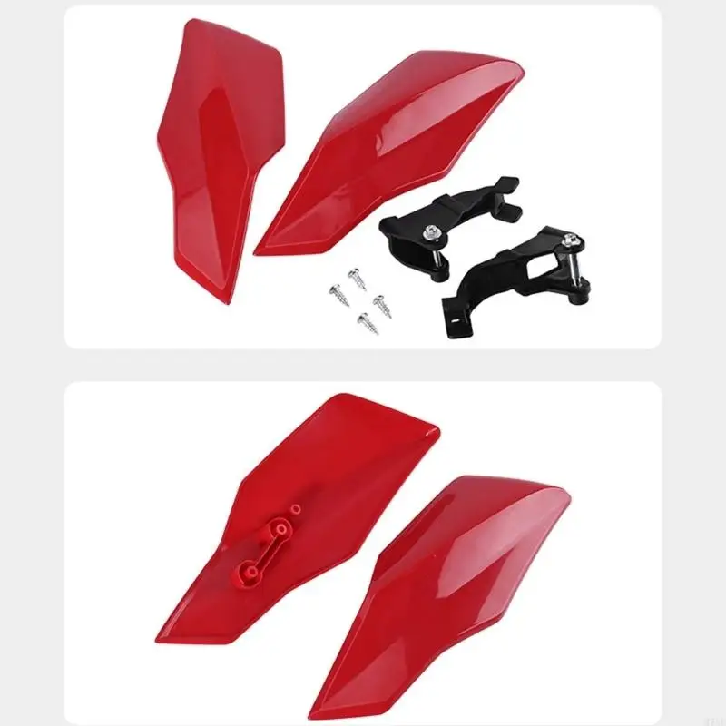 M76E Dirt Bike-Lenkerschutz-Set mit Hartschalenabdeckungen und Montageteilen – Detail 9