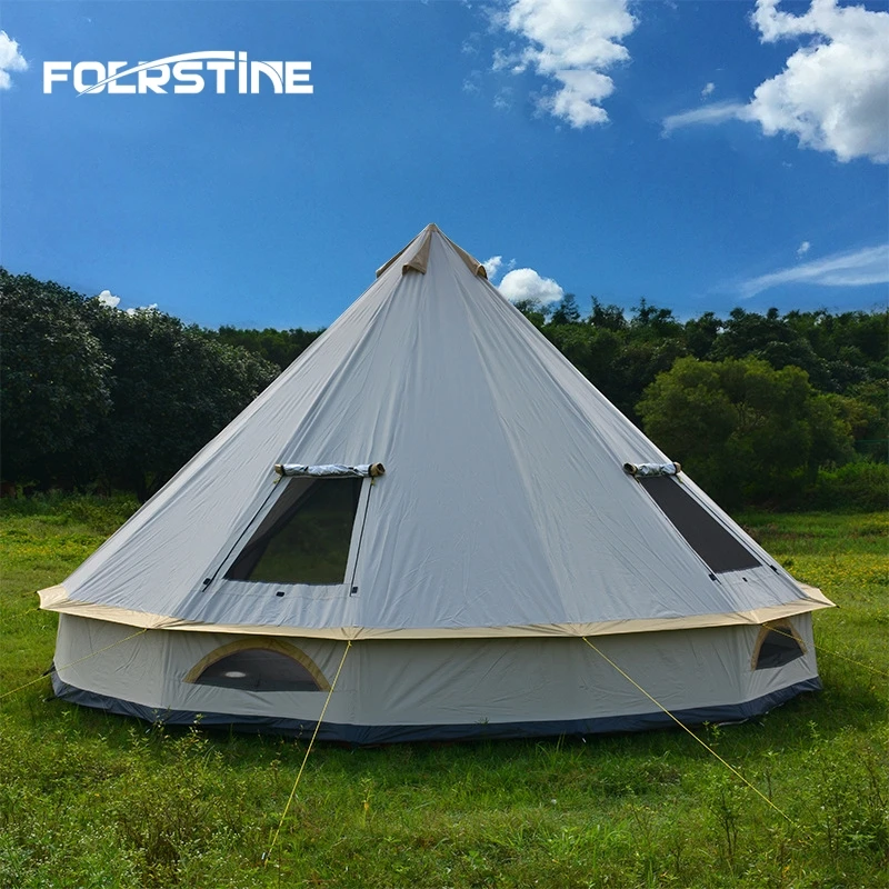 

Foerstine Portable Simple Construction Yurt Tent Outdoor Camping Pyramid Light Luxury Indian Dome Tent Pyramid Tent