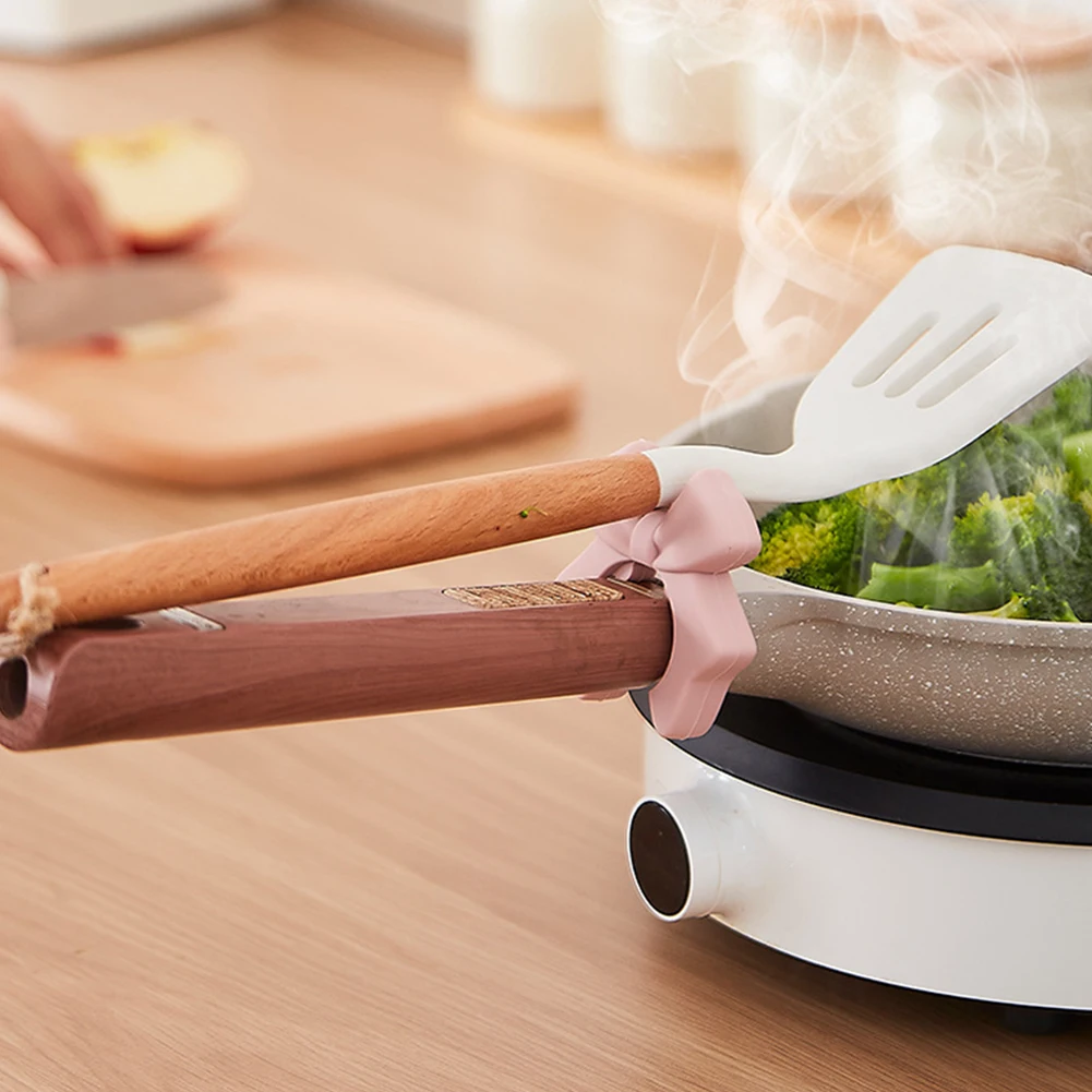 Silicone Spatula Holder Anti-Scalding Spoon Rest Spoon Holder for Spoon Cooking Utensil