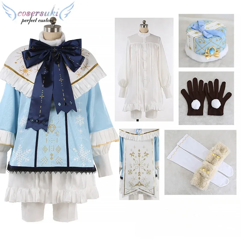 أزياء CyEnsemble Stars SHUFFLE White Snow's Merry Xmas Himemiya Tori Shiratori Aira Shino Hajime Harukawa Sora التأثيرية