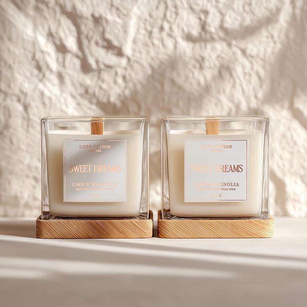 Personalised Candle Label - Stiker Label Lilin Kustom 50pcs, Stiker